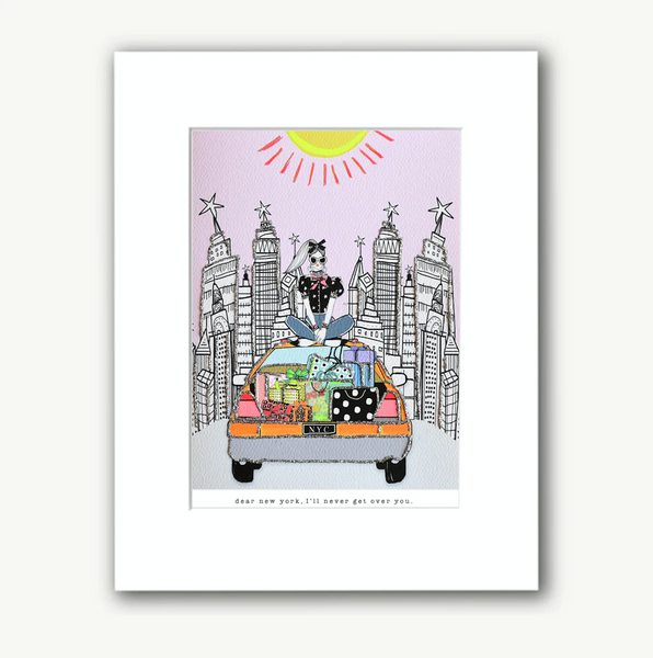 8"x10" DEAR NEW YORK GREETING CARD MATTED
