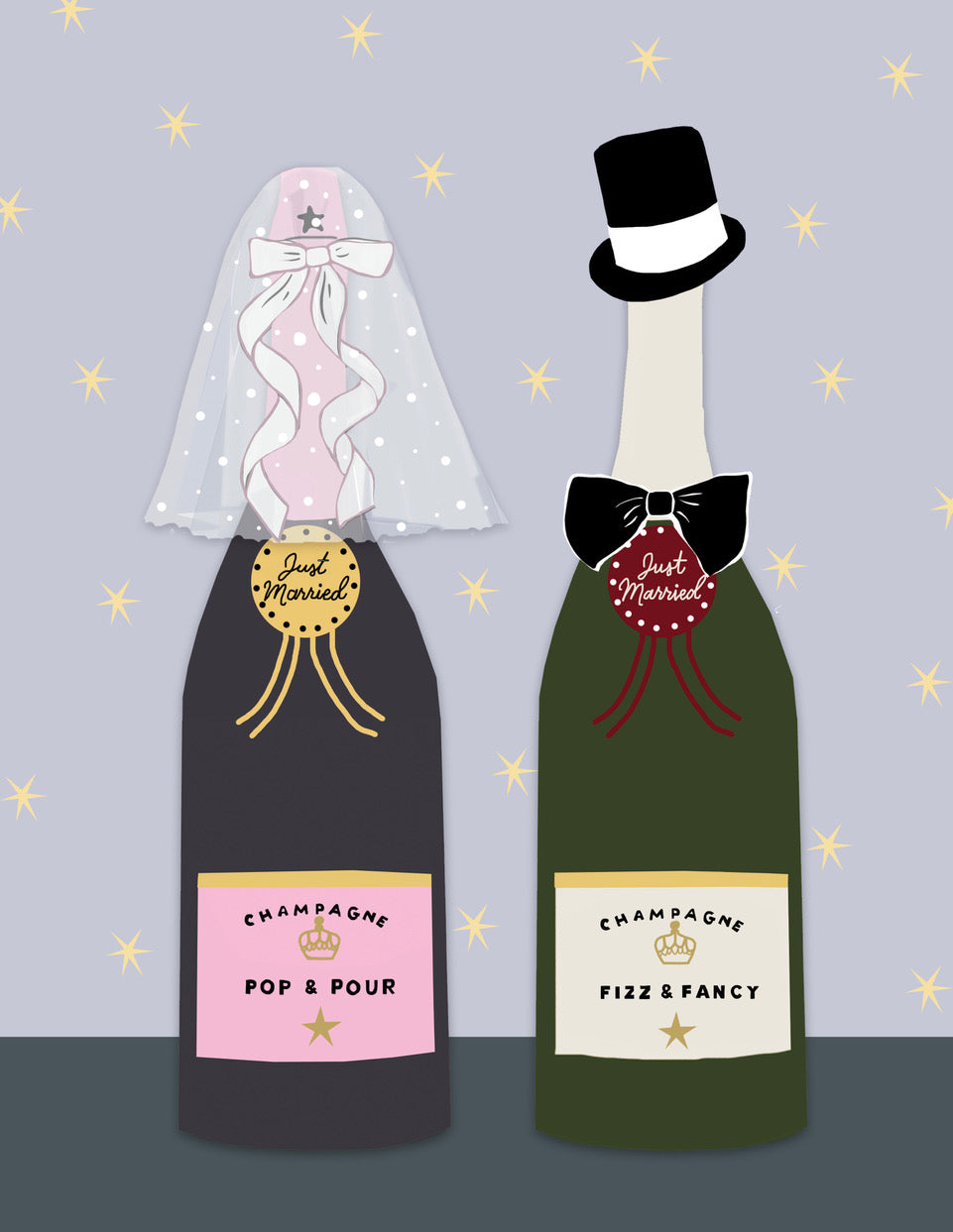 Just Married. (bottles)