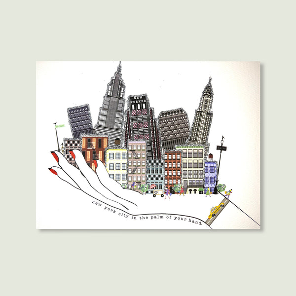 VARIETY PACK OF 12 NEW YORK GREETING CARDS VERRIER HANDCRAFTED