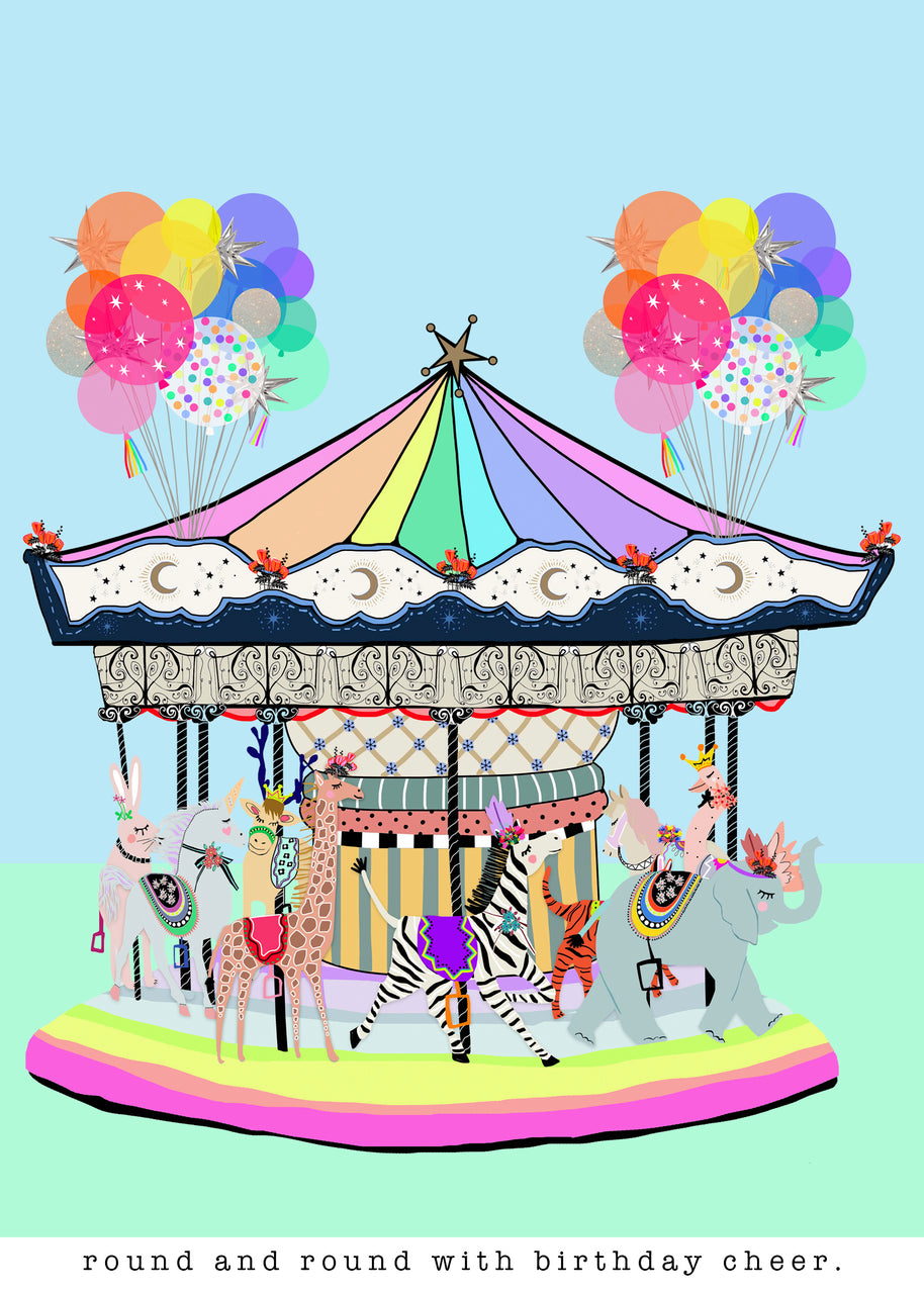 Round And Round With Birthday Cheer.