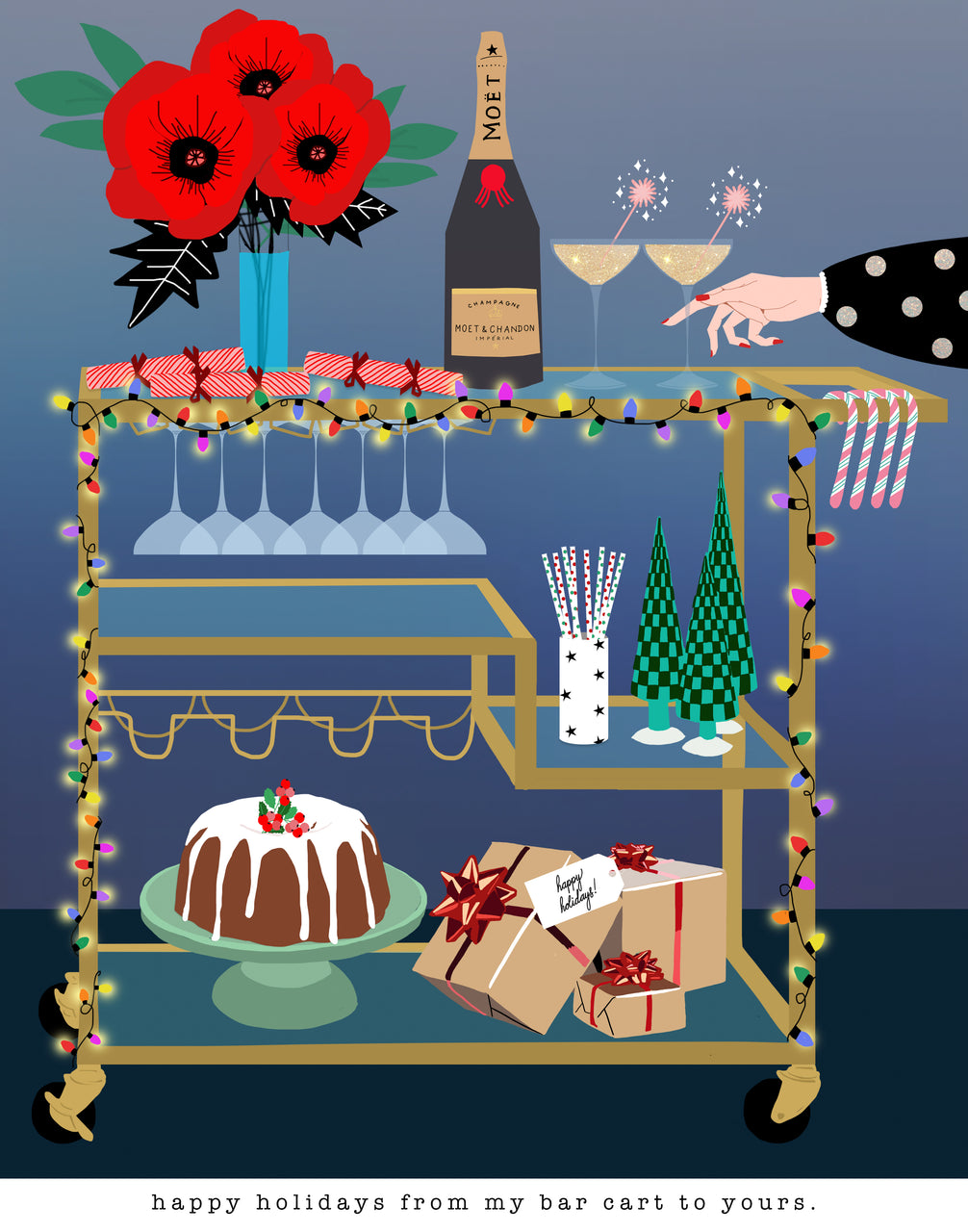 Happy Holidays From My Bar Cart To Yours.