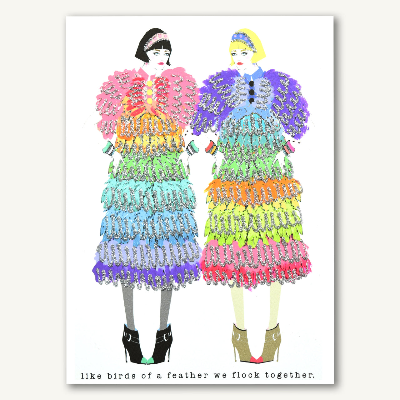 Like Birds Of A Feather 11x14 MEDIUM PRINT