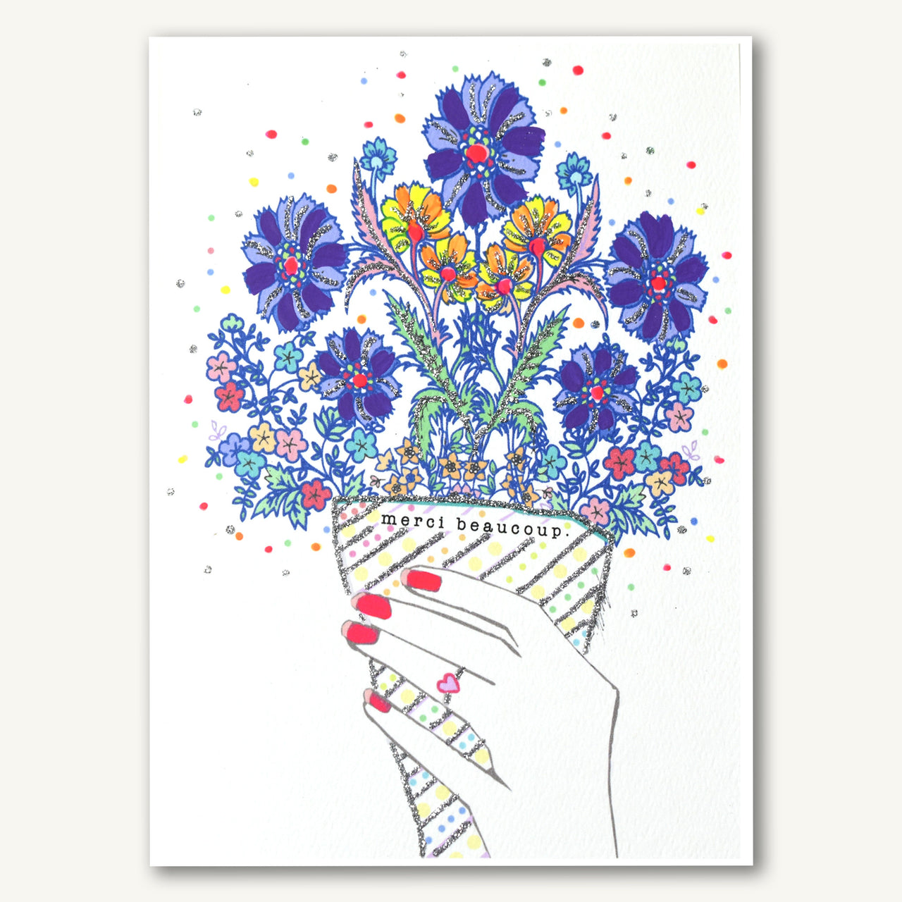 Merci Beaucoup 11x14 MEDIUM PRINT