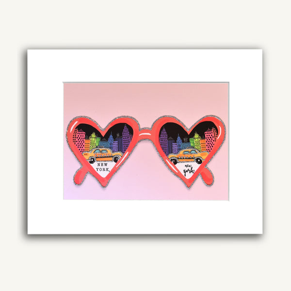 New York City Heart Sunglasses VERRIER HANDCRAFTED (verrier handcrafted)