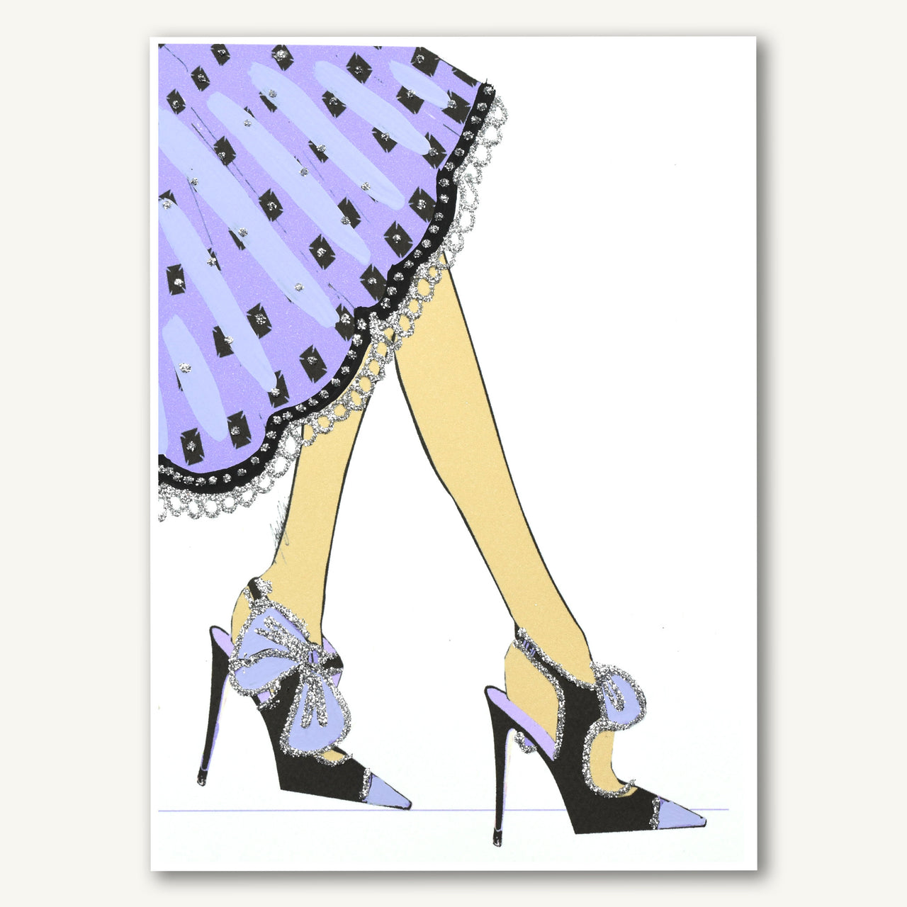 Purple Shoes 11x14 MEDIUM PRINT