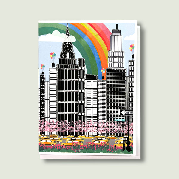 Somewhere Over the NYC Rainbow (GREETING CARD)