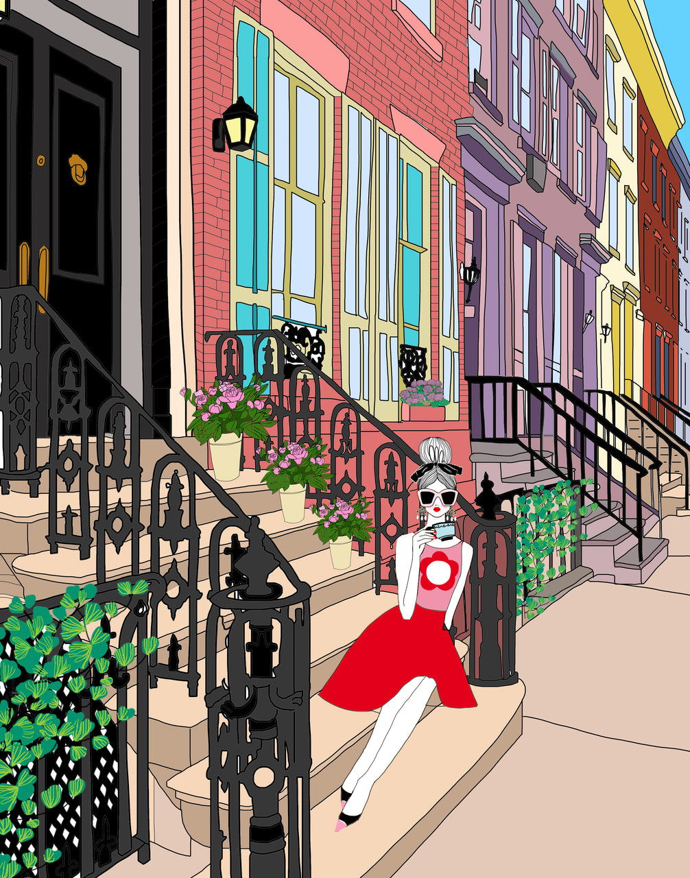 Mornings on the Stoop (PRINT)