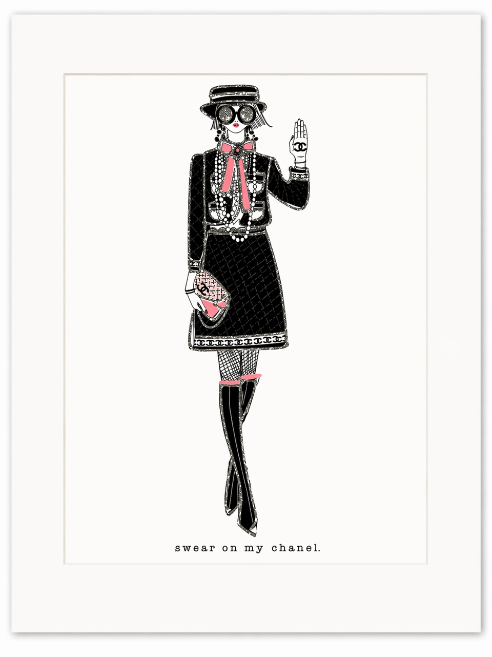 11"x14" SWEAR ON MY CHANEL MATTED PRINT