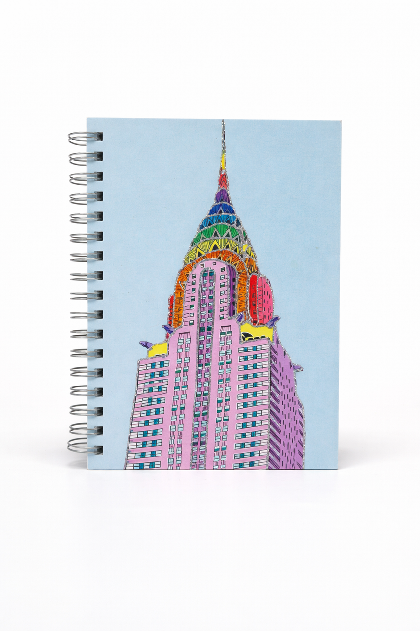 Rainbow Chrysler Building Notebook