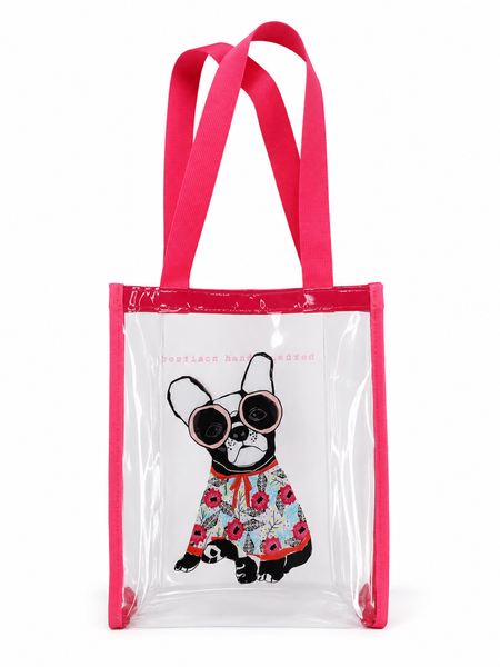 Frenchie Clear Tote