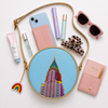 Rainbow Chrysler Building Crossbody Bag