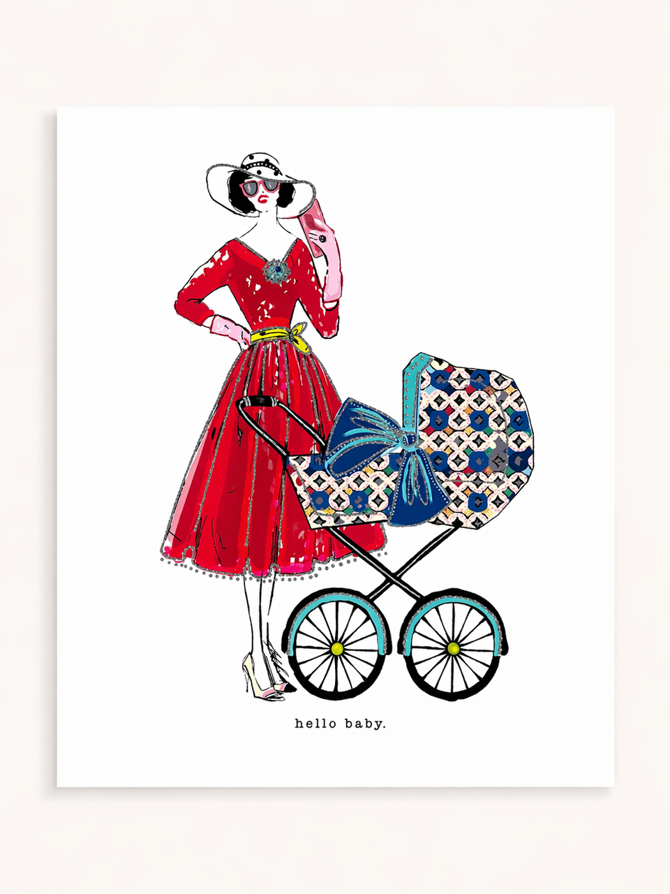 11"x14" HELLO BABY PRINT