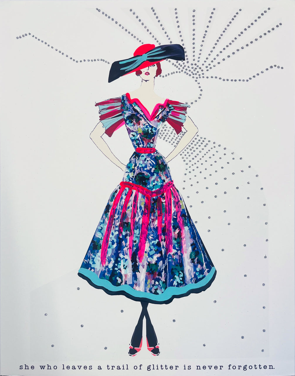 She Who Leaves a Trail Of Glitter 11x14 MEDIUM PRINT