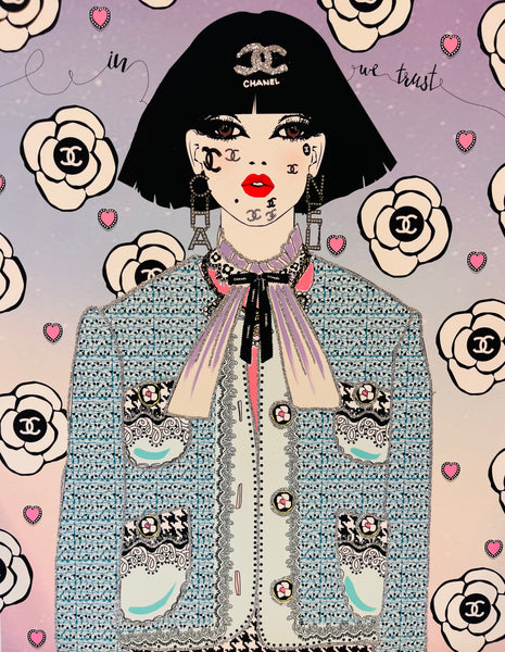 In Chanel We Trust 11x14 MEDIUM PRINT