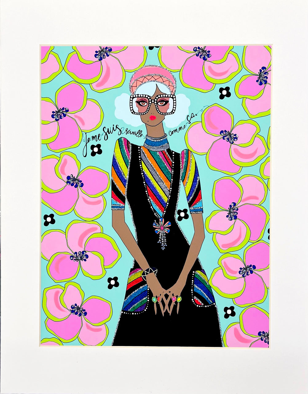 11"x14" Je Me Suis MATTED PRINT