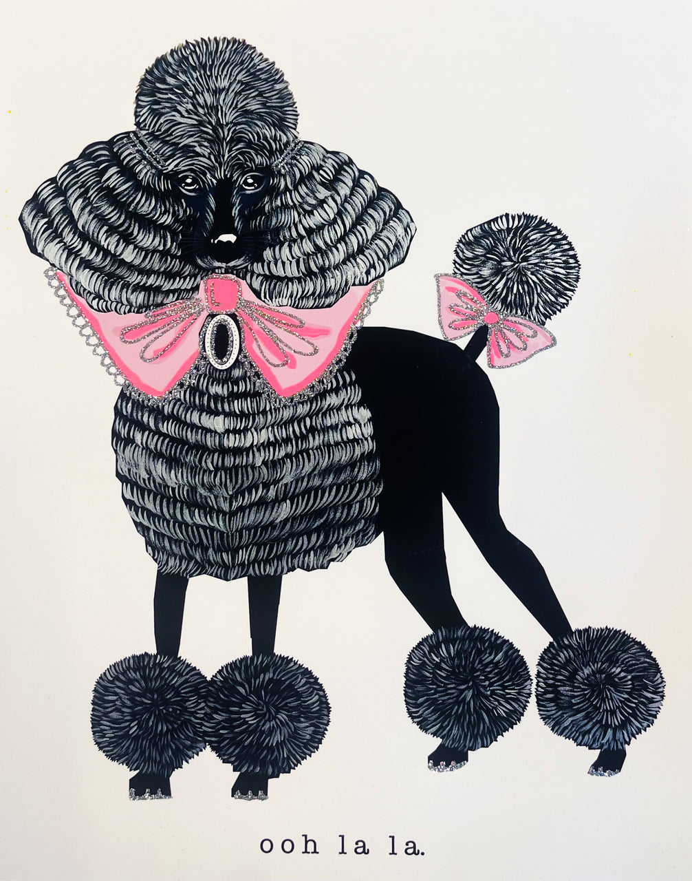 Ooh La La (poodle) 11x14 MEDIUM PRINT