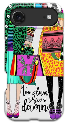 Too Glam To Give A Damn iPhone Case