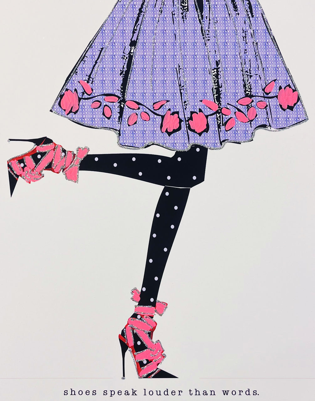 Shoes Speak Louder Than Words 11x14 MEDIUM PRINT