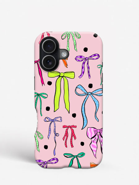 Candy Ribbon MagSafe iPhone Case (Dusty Rose)