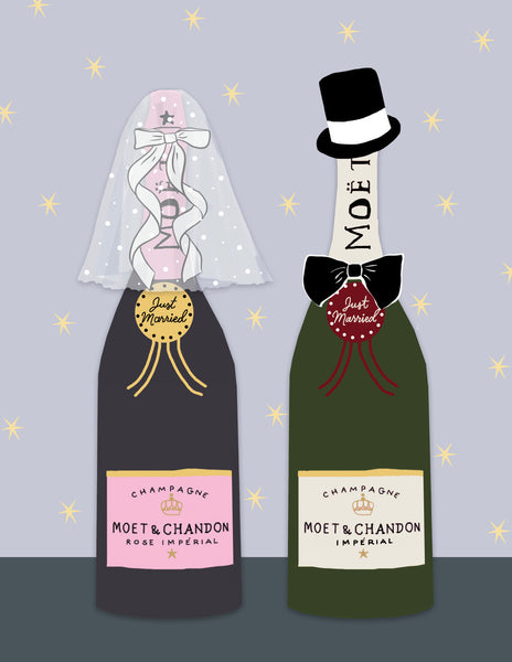 Just Married. (bottles)