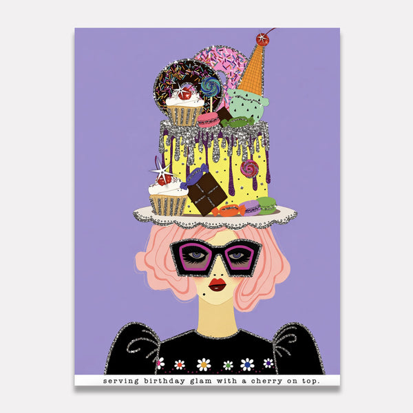 Serving Birthday Glam With A Cherry On Top.