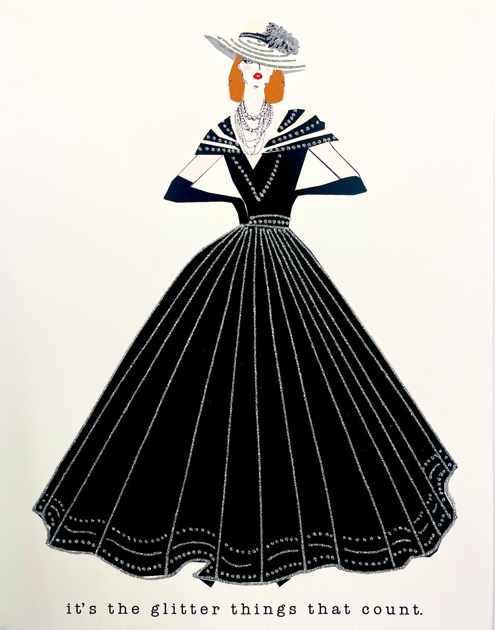 It's The Glitter Things That Count 11x14 MEDIUM PRINT