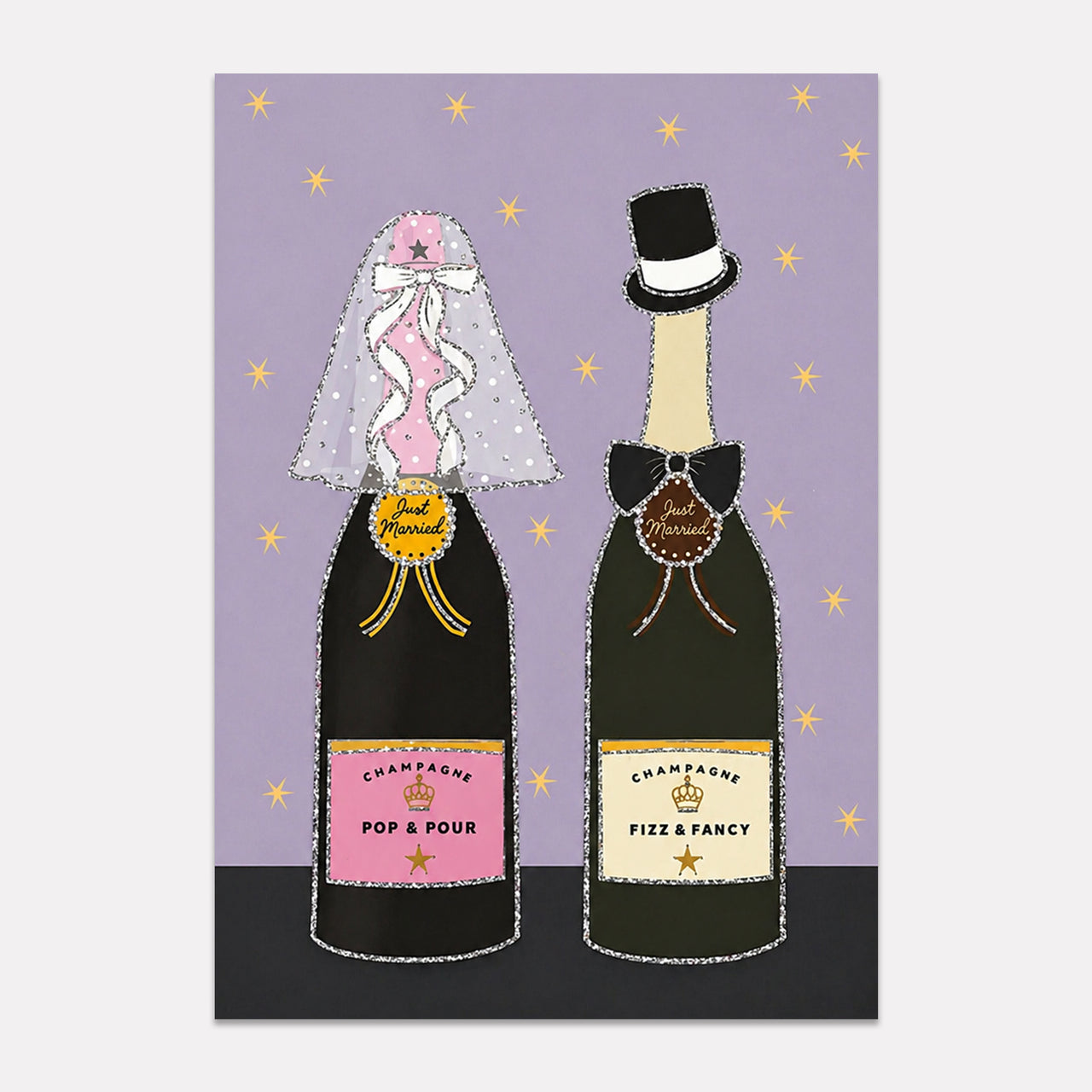 Just Married. (bottles)