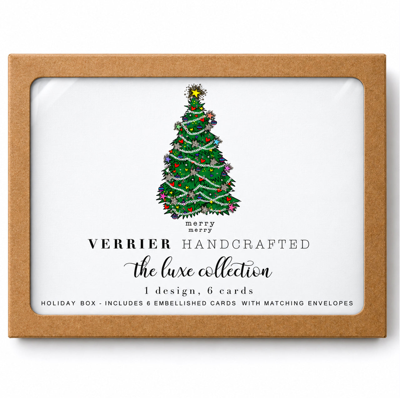 The Luxe Collection — Merry, Merry Holiday Greeting Card Set (6 Cards)