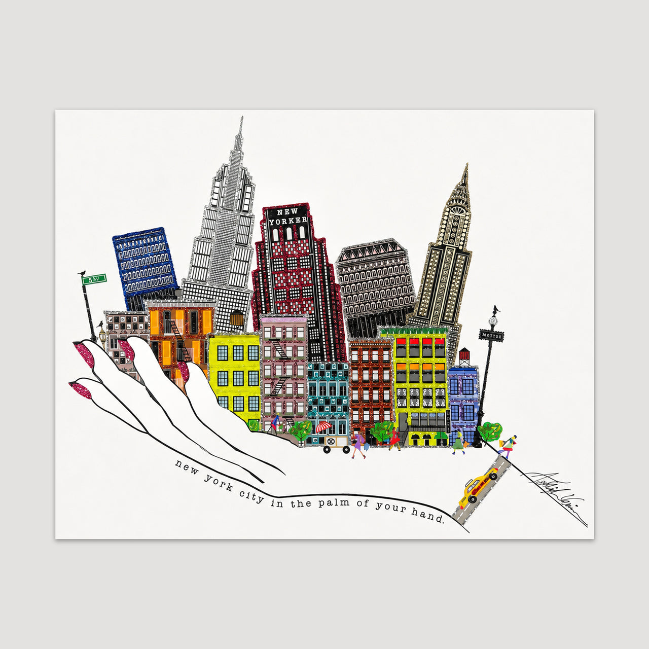 NEW YORK CITY IN THE PALM OF YOUR HAND