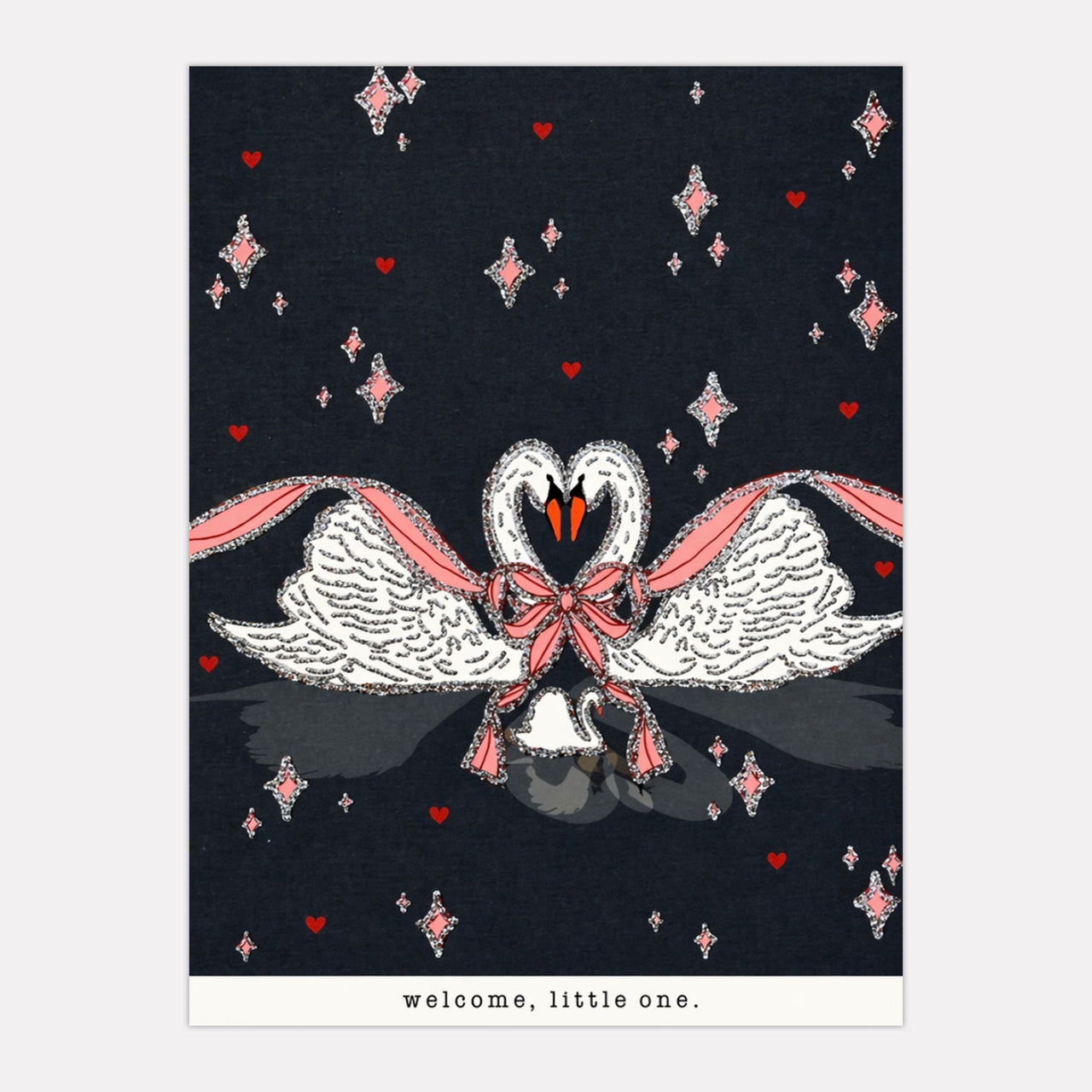 Welcome, Little One. (swans)