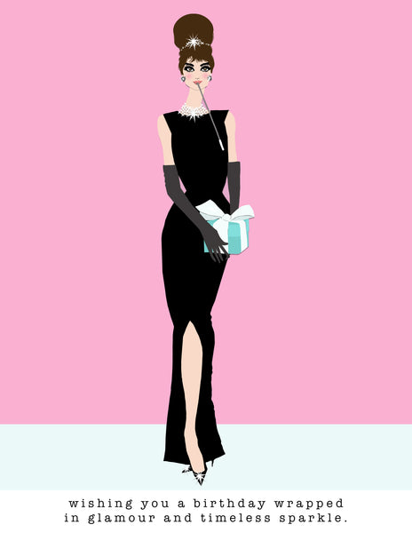 Wishing You A Birthday Wrapped In Glamour And Timeless Sparkle. (AUDREY)