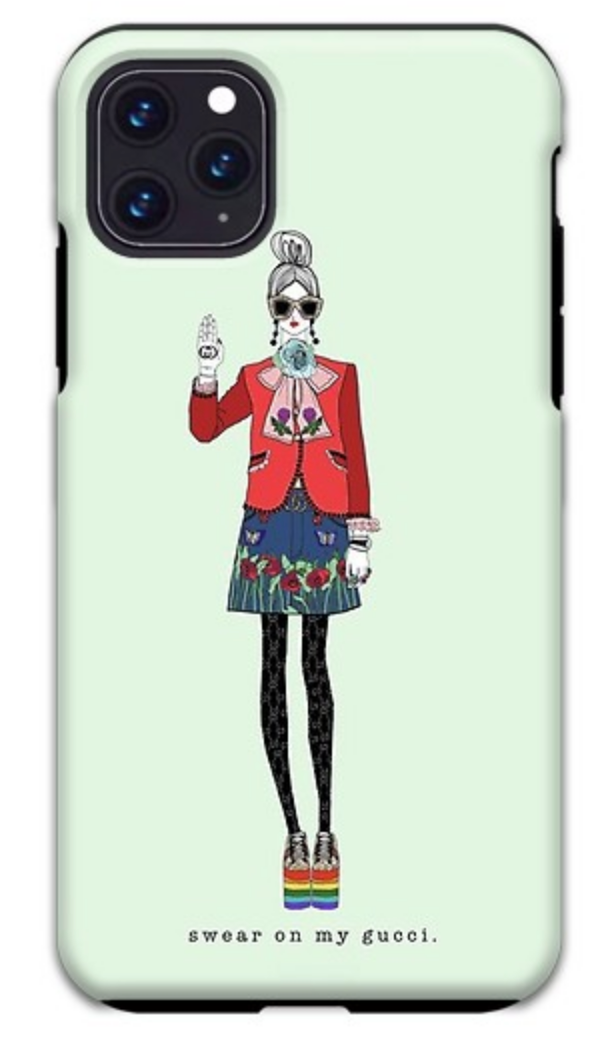 cepillo Múltiple Expulsar a Swear On My Gucci iPhone Case – VERRIER HANDCRAFTED (verrier handcrafted)