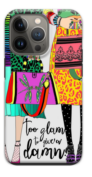 Too Glam To Give A Damn iPhone Case