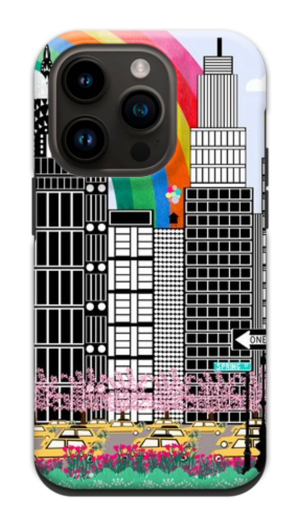 Somewhere Over the NYC Rainbow iPhone Case