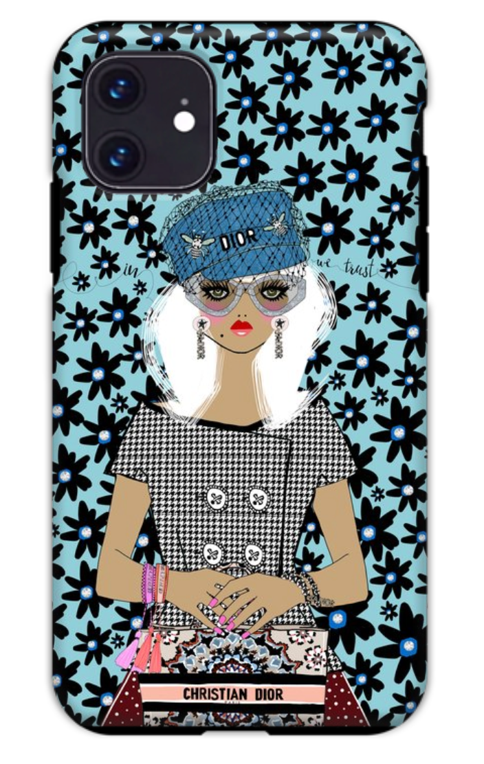 Lady dior iphone case deals