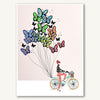 Bicycle With Butterfly Balloons