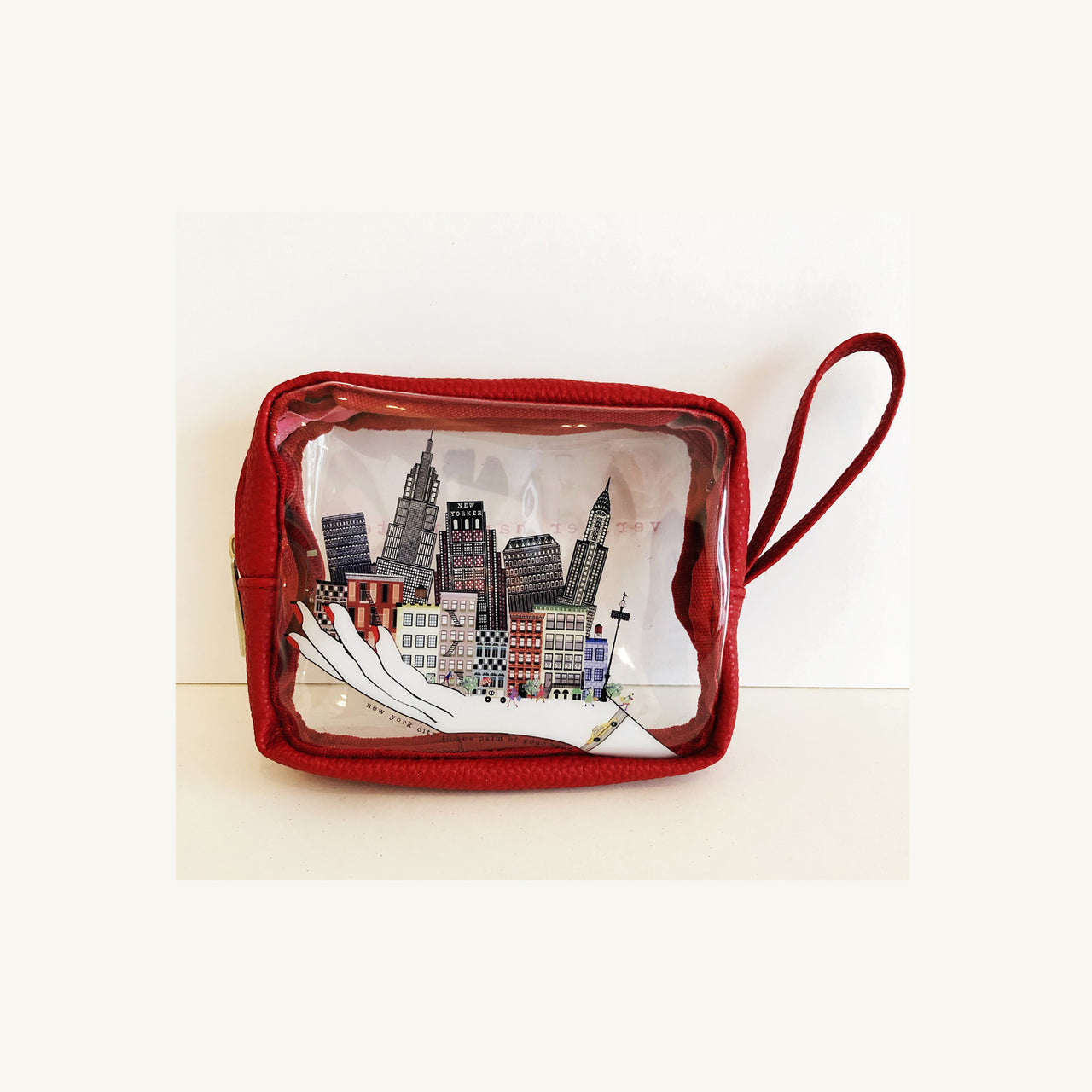 New York City In The Palm Of Your Hand Vinyl Cosmetic Bag