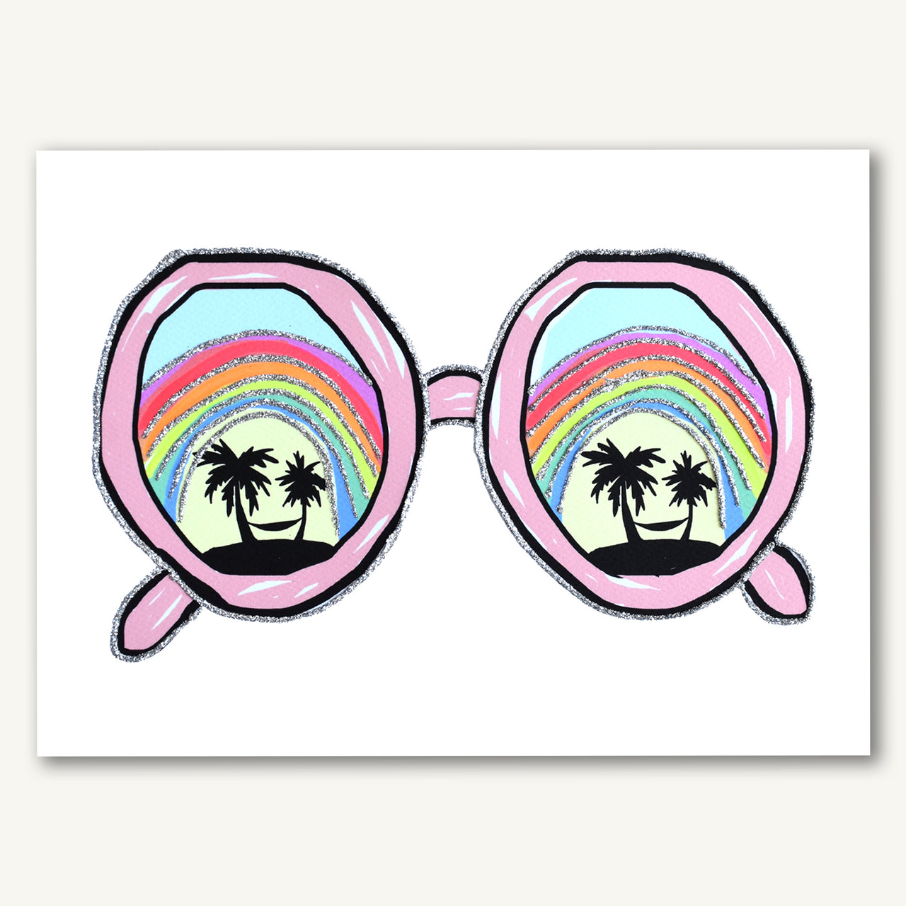 Palm Tree Rainbow Sunglasses