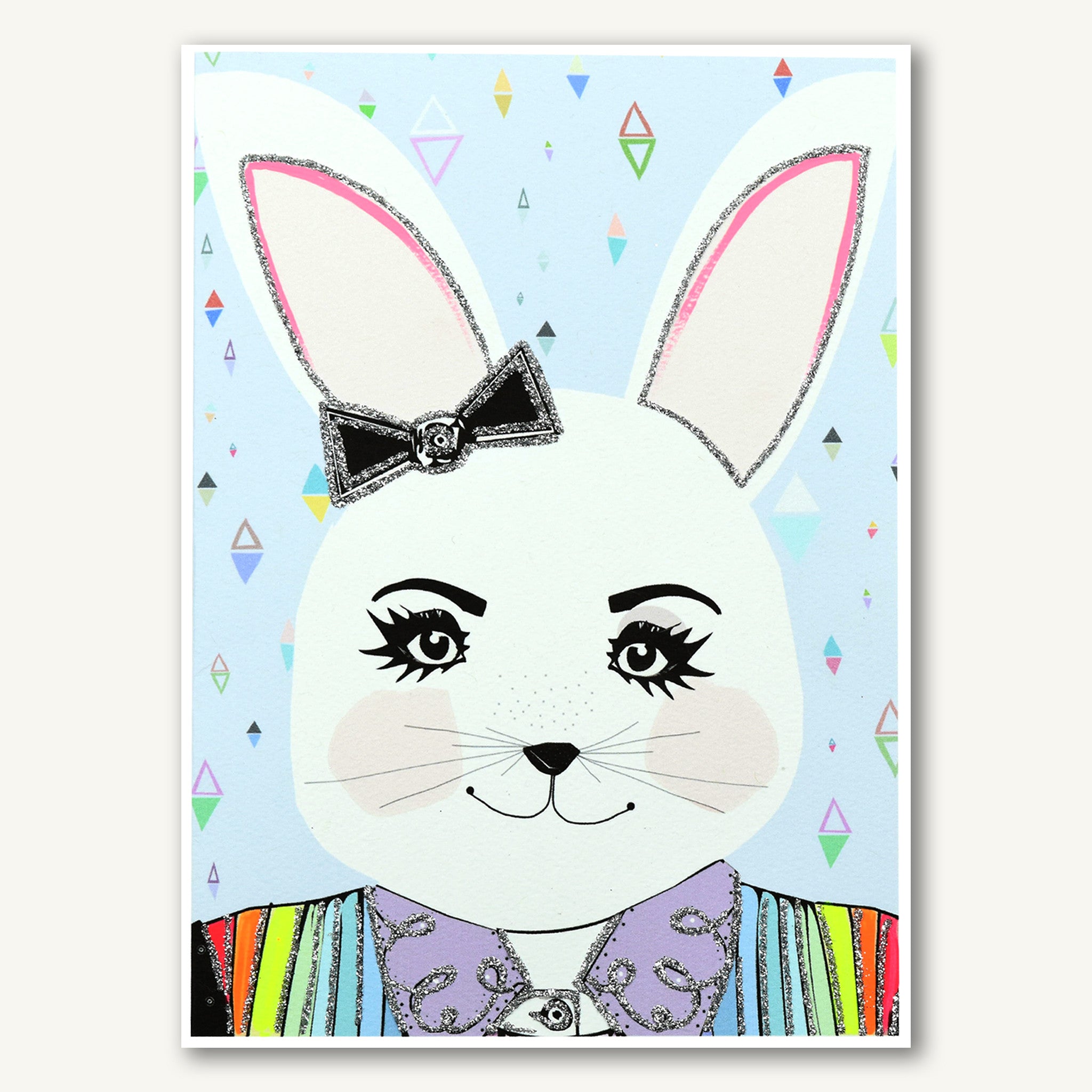 [JILLSTUART]★25SS★PETIT BUNNY LOGO PRINT LONG UMBRELLA 14” Cottontail Lane Spring Easter Rabbit with Umbrella