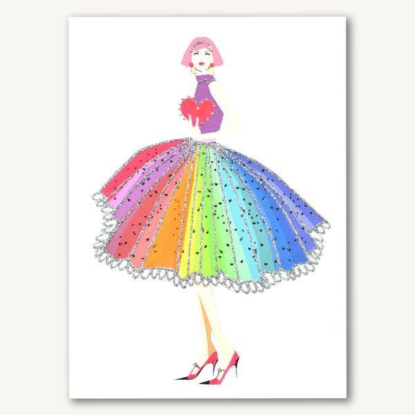 Rainbow Dress With Heart