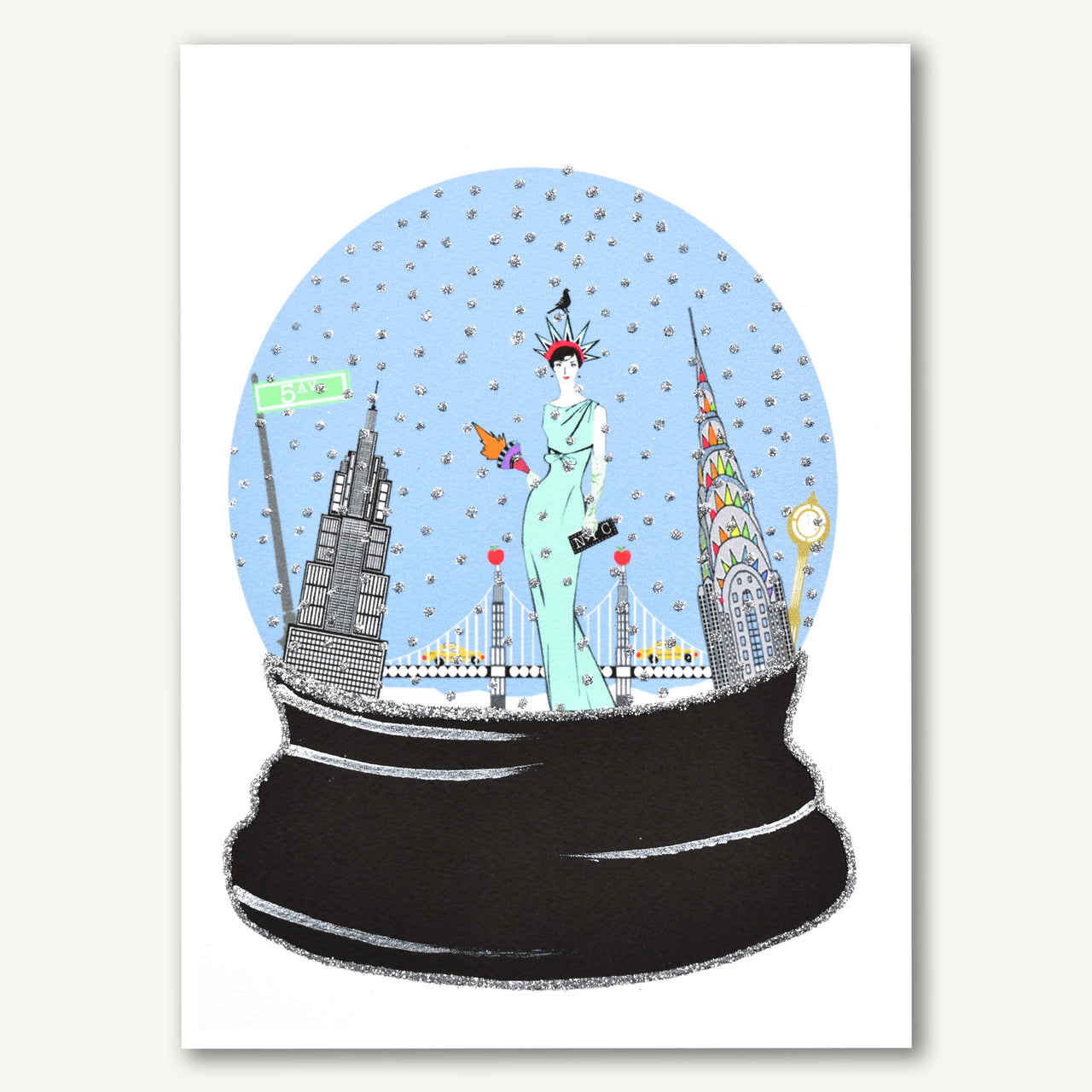 NYC Holiday Snow Globe