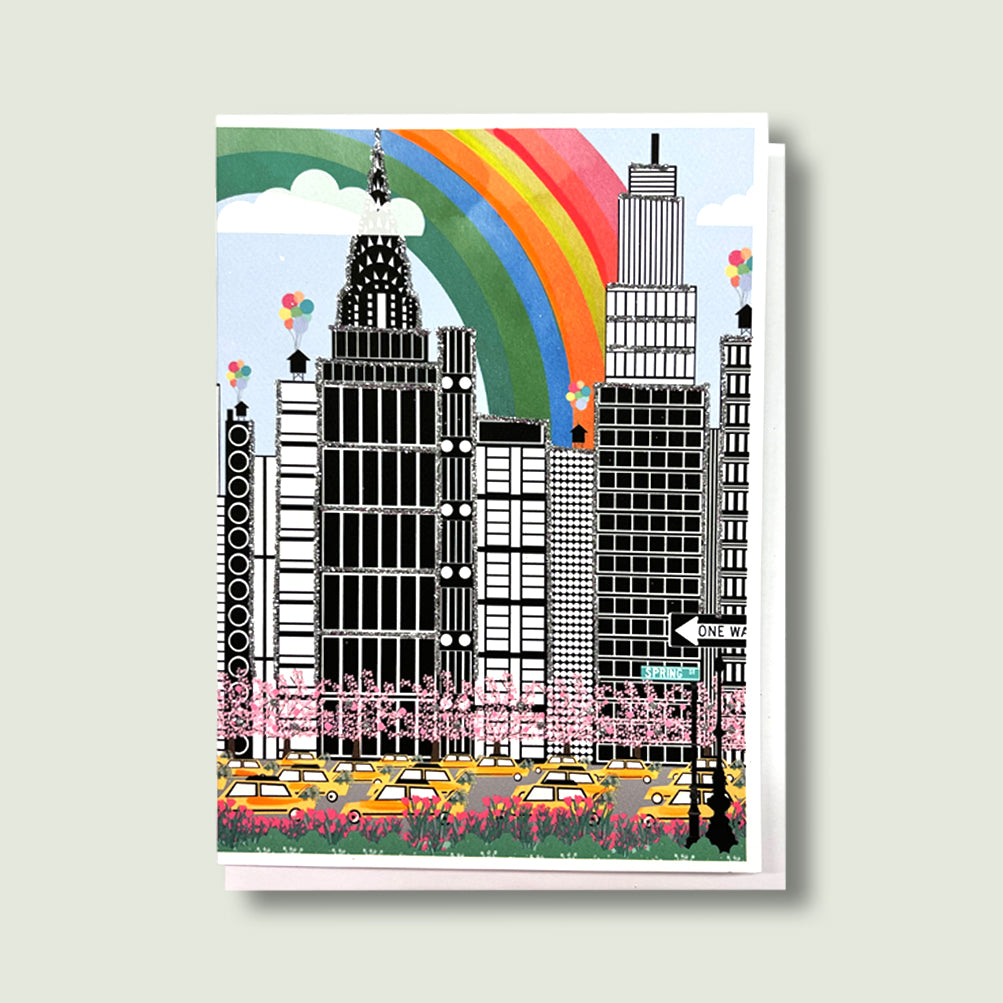 Somewhere Over the NYC Rainbow (GREETING CARD)